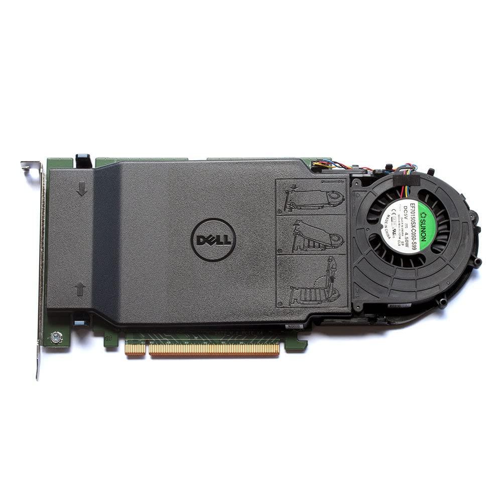 Foxconn Dell Ultra-Speed Drive Quad NVMe M.2 PCIe x16 SSD Advanced Card with Thermal Pad and Heatsink (Adapter Only)