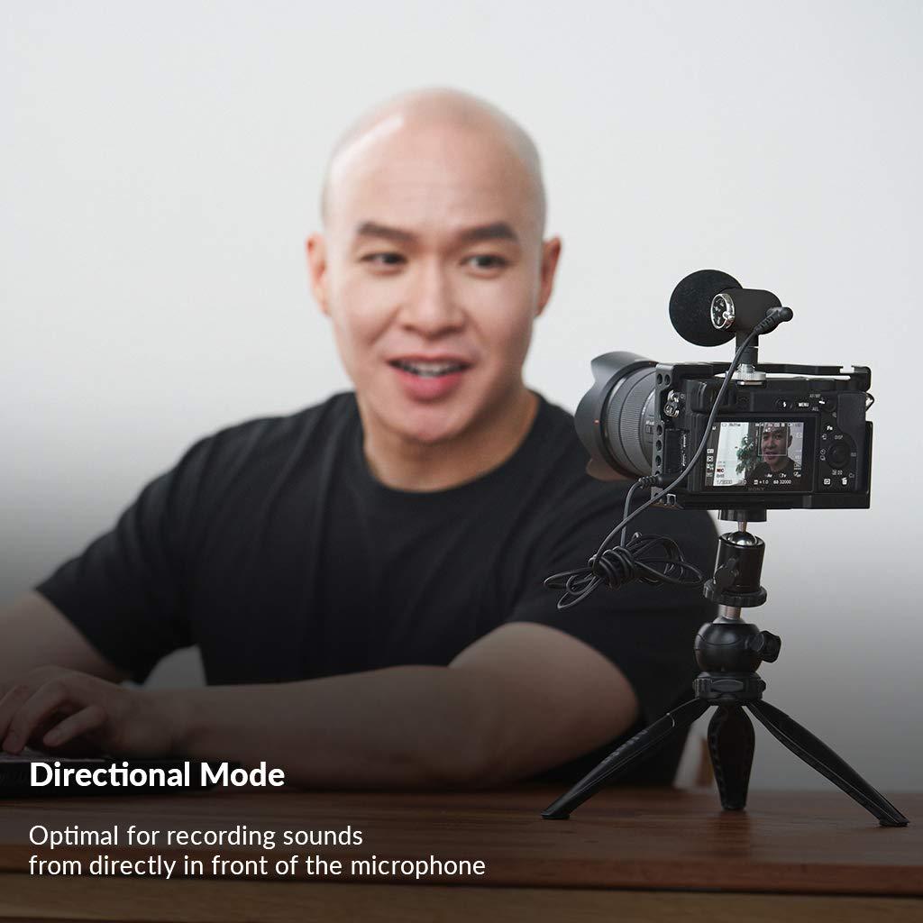 ORANGEMONKIE ORANGEMONKIE / Q-Mic (All-in-One ASMR Direct Omni 360 Microphone, 2 Tripod, 4 Cables, Phone Holder, Case) / Smartphone, DSLR Video Recording Kit for YouTube, TikTok, Vlogging, Filmmaker