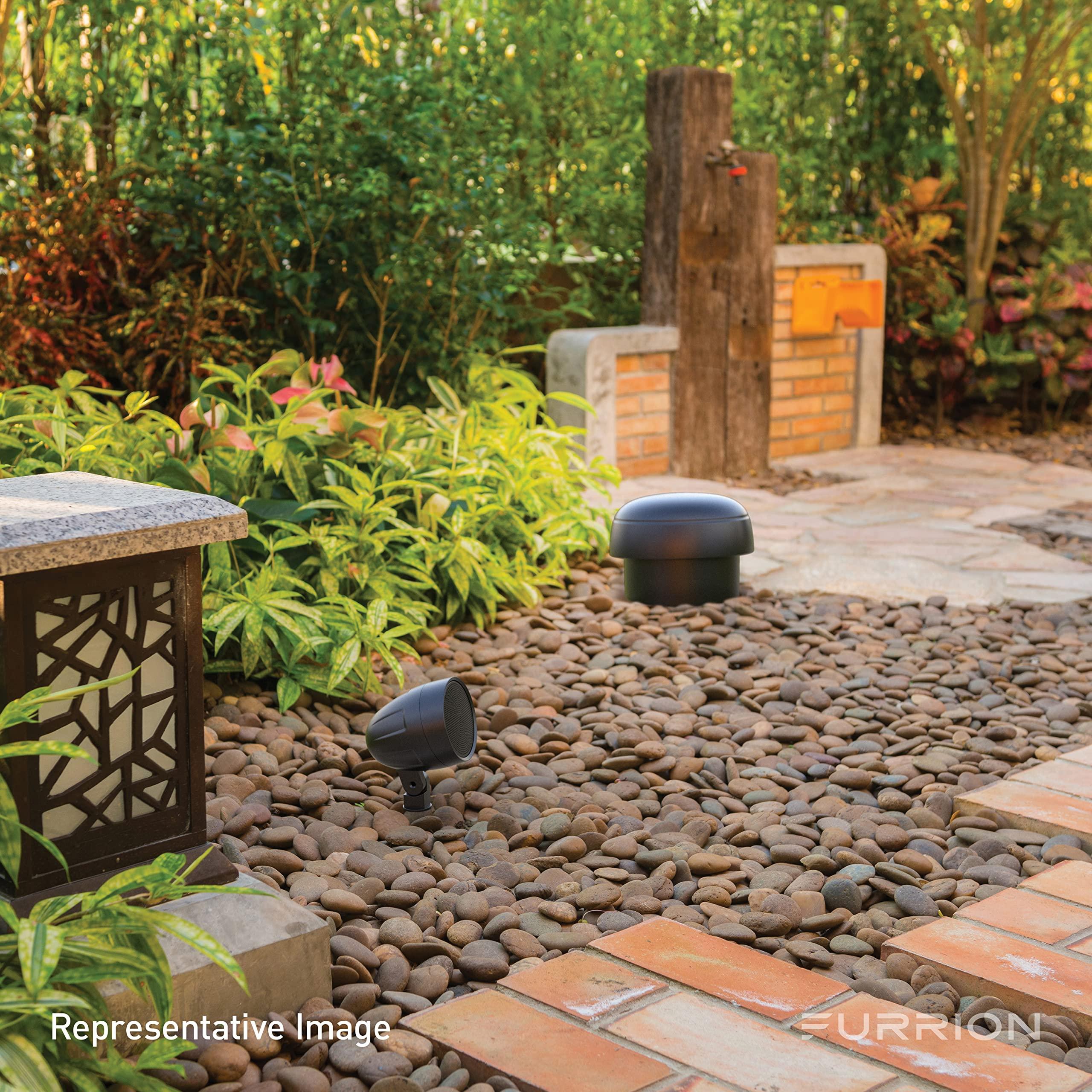 Furrion Furrion Aurora Terrace Series Outdoor Landscape Speaker System - Waterproof 4.1 Channel with 3 100W Satellite Speakers and 8 150w Subwoofer - For Patios, Decks, and Gardens