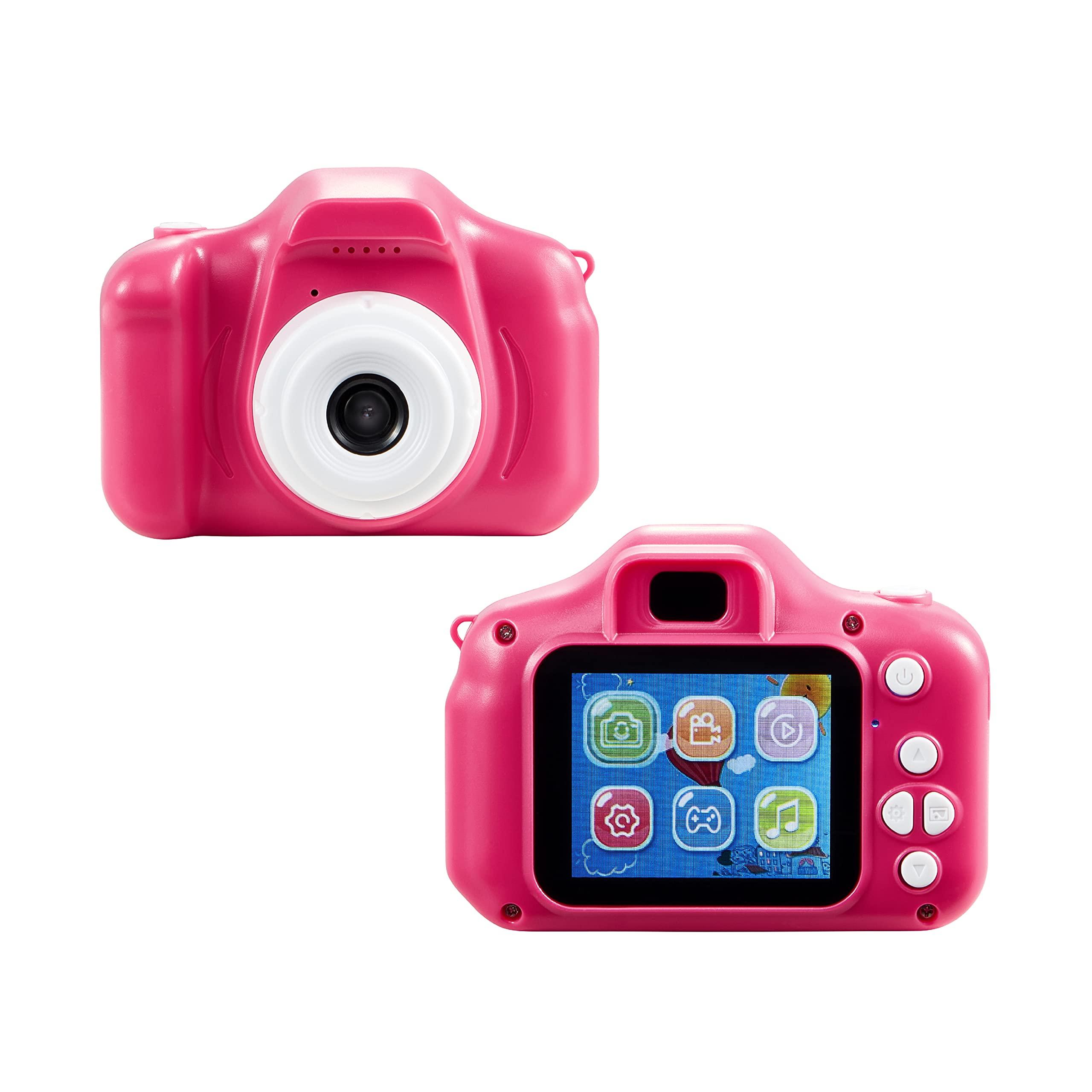 Vivitar Vivitar Kidzcam Camera - Christmas, Birthday Gifts for Boys and Girls, 12 MP HD Camera and Digital Video Recording, Kids Digital Camera Toys for Kids 5 and Up Pink