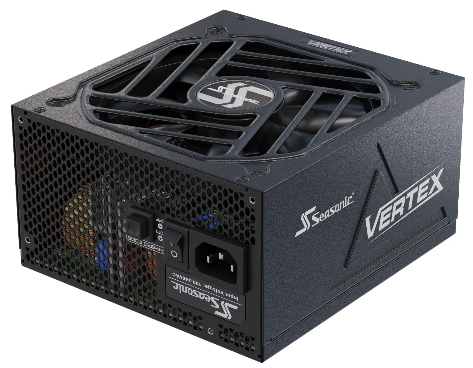 Seasonic Seasonic Vertex GX-1000-1000W - 80+ Gold - ATX 3.0 & PCIe 5.0 Ready - Full-Modular - ATX Form Factor - Low Noise - 12 Year Warranty - Nvidia RTX 30/40 Super & AMD GPU Compatible