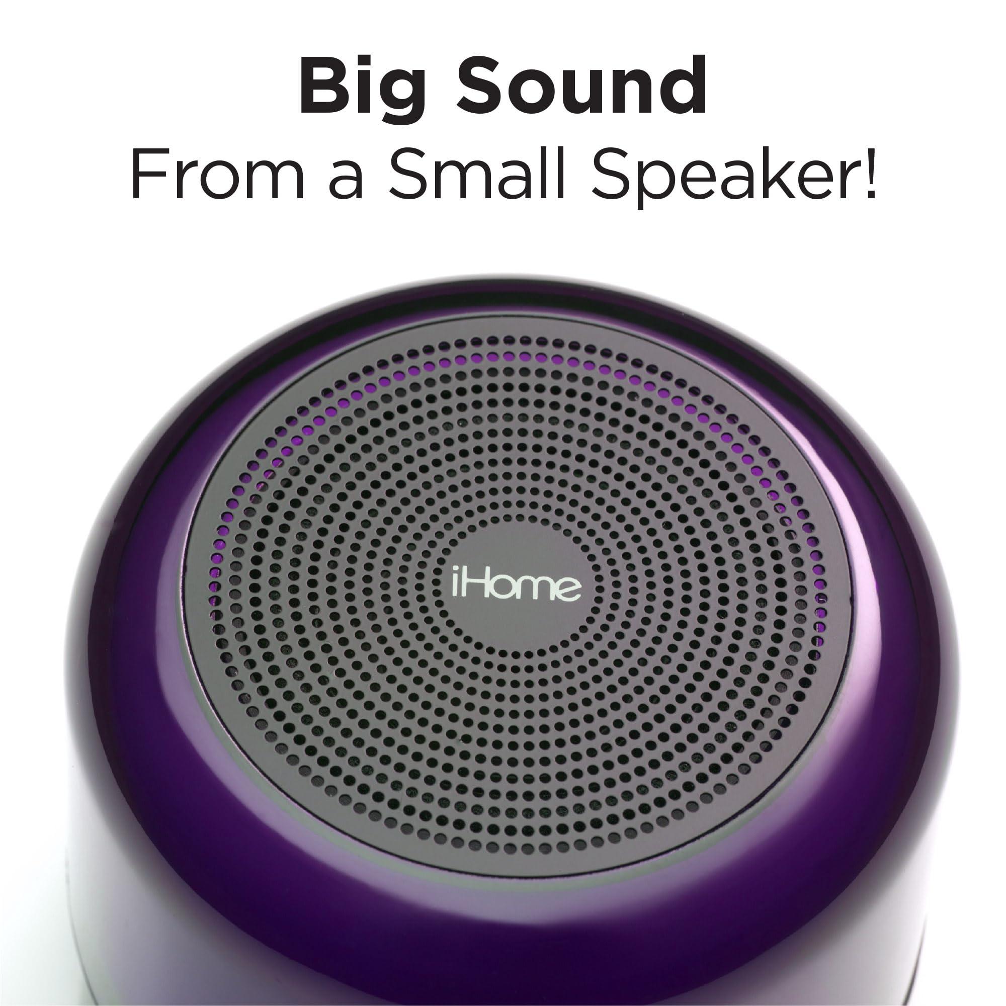 iHome iHome Bluetooth Speaker with Color Changing Lights, Rechargeable and Portable Speaker with 18 Hour Battery Life (iBT64BZ)