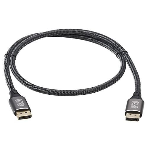 Tripp Lite Tripp Lite DisplayPort 1.4 Cable, 8K DisplayPort to DisplayPort Cable, 8K@60Hz, DP to DP, HDR, HBR3, HDCP 2.2, 4:4:4, BT.2020, Gold Plated M/M, 3 Ft, Black (P580-003-8K6)