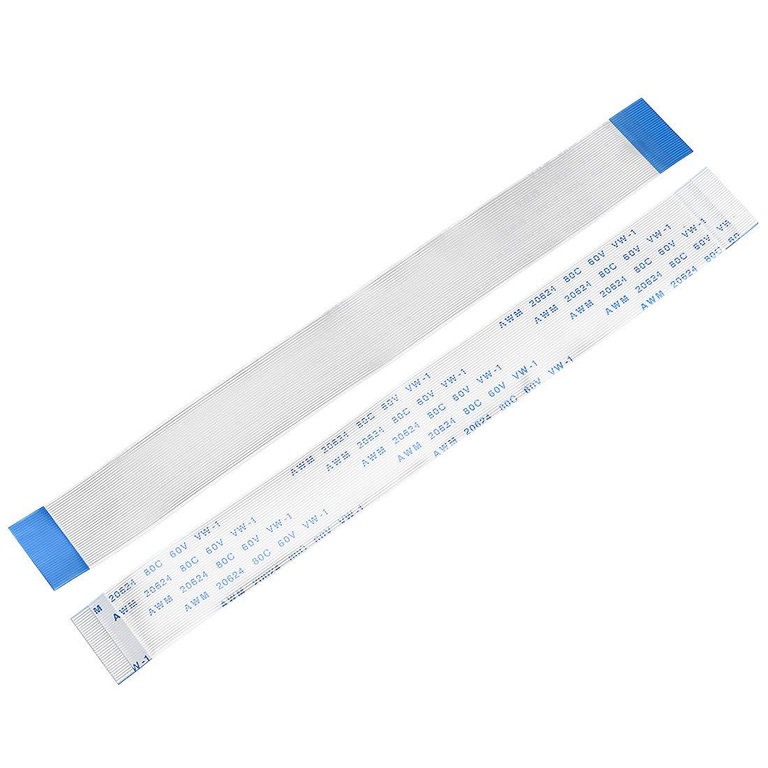 uxcell uxcell Flexible Flat Cable, 32 Pins 0.5mm Pitch 150mm FPC FFC Flexible Ribbon Cable for LCD TV Car Audio DVD Player Laptop 10Pcs (A Type)