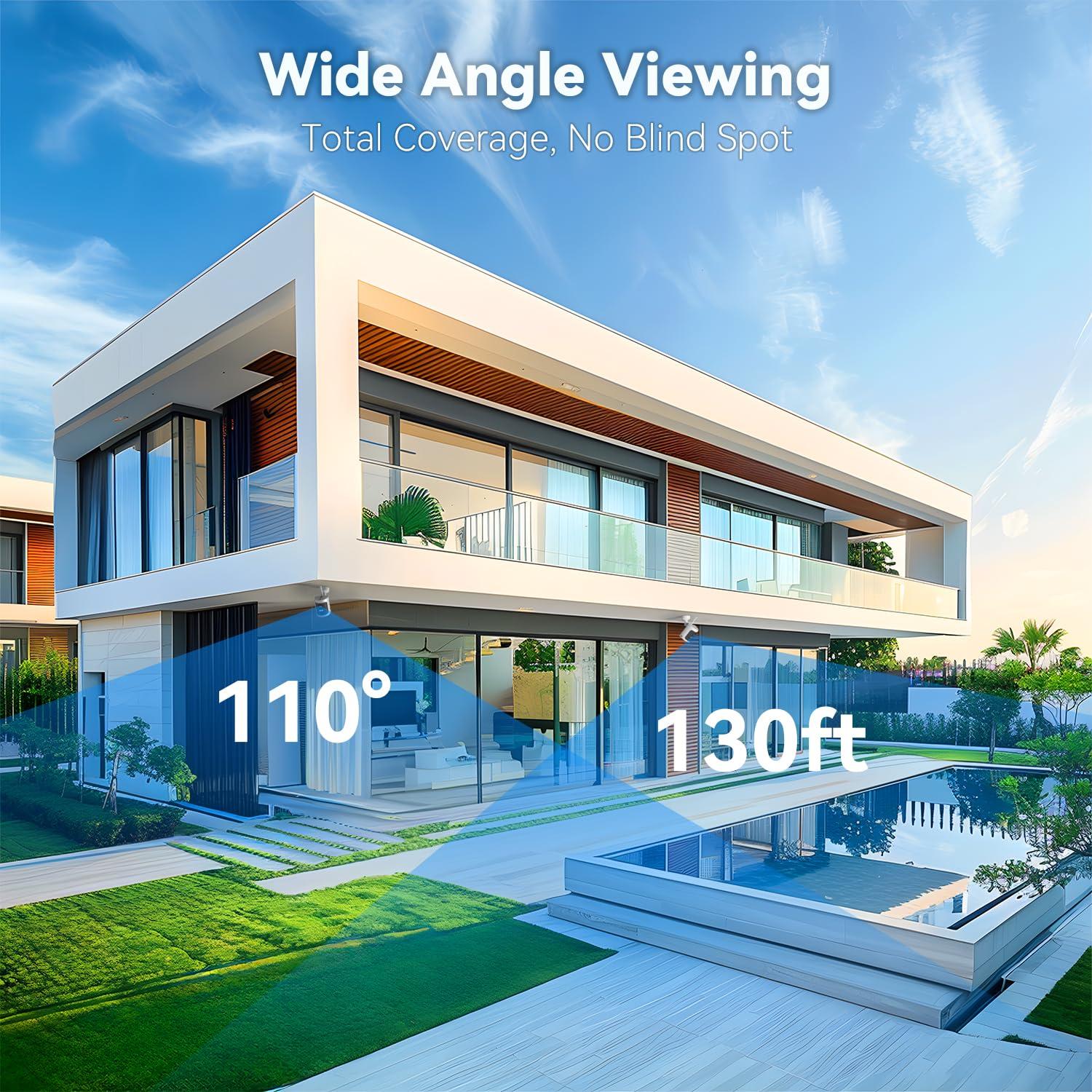 Swann AllSecure600 3 Camera 8 Channel 2K Wire-Free HD Wireless NVR Security System