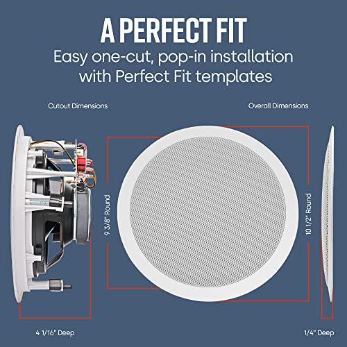 Polk Audio Polk Audio MC80 2-Way In-Ceiling 8" Speaker (Single) | Dynamic Built-In Audio | Perfect for Humid Indoor/Enclosed Areas | Bathrooms, Kitchens, Patios | White