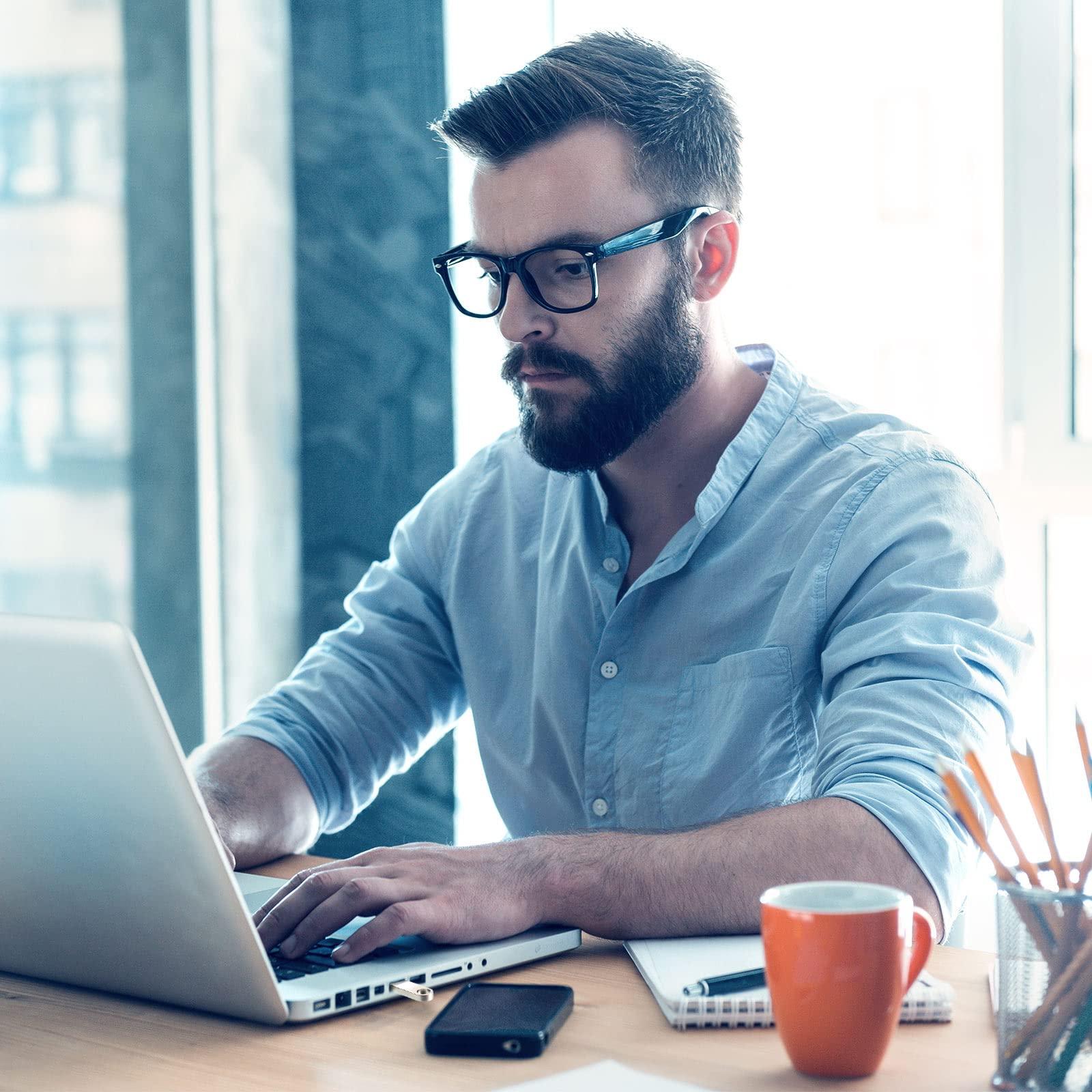 Fabbay 50 Packs 2.0 Flash USB Drives Bulk Waterproof Flash Thumb Drives Memory Pen Stick Small Mini Zinc Alloy Design for PC Computer Laptop Office School Data Storage Silver 128 MB