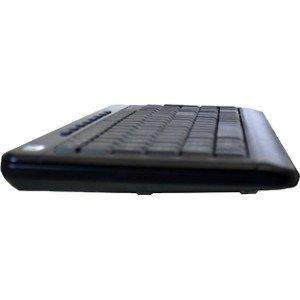 Adesso Adesso AKB-120EB 3-Color Illuminated Compact Multimedia Keyboard with Large Print Keys and Hotkeys