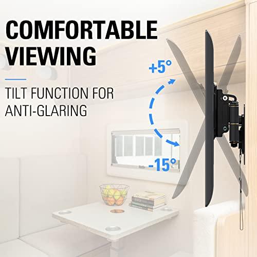 Mounting Dream Mounting Dream Lockable RV TV Mount for Most 10-26 Inch Flat Screen, RV Mount TV Bracket for Camper Trailer Truck Boat, Full Motion RV TV Wall Mount Quick Release Lock, VESA 100x100mm, 33 lbs MD2209