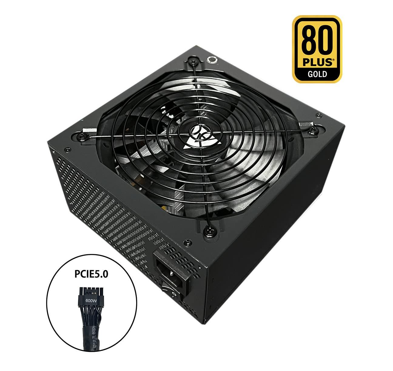 Apevia Apevia ATX-PR850W PCIe 5.0 & ATX 3.0 Ready Prestige 850W 80+ Gold Certified, Gen 5 12VHPWR Connector, Active PFC ATX Gaming Power Supply