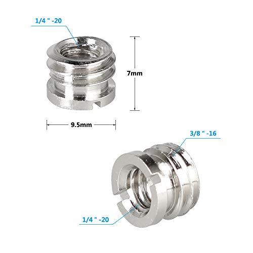 CAMVATE CAMVATE 1/4"-20 Female to 3/8"-16 Male Micro Screw Adapter (5 Pieces) - 2190