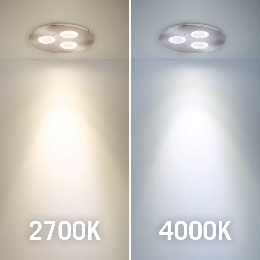 Armacost Lighting Armacost Lighting TriVue Under Cabinet LED Puck Light Recessed Downlight, 2700K, Matte Black, 213313