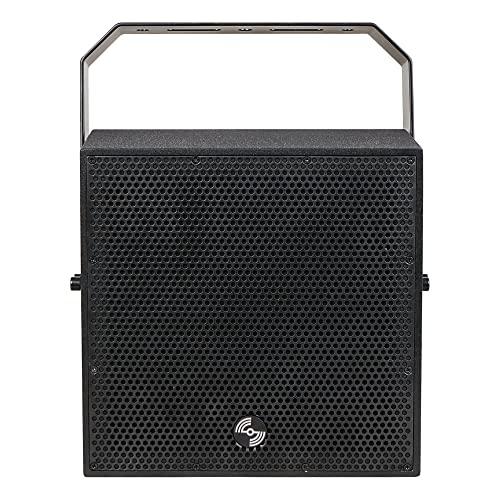 Sound Town Sound Town IP55 Certified 2-Way 70V/100V 6" Coaxial Weather-Resistant Installation Loudspeaker w/U Bracket, Black (TITAN-6B)