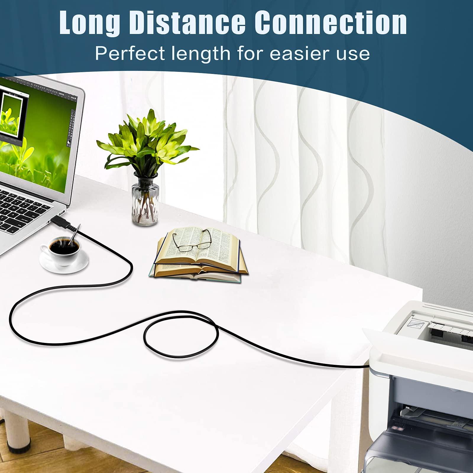 Inovat Inovat Replacement 10FT USB A Male to B Male Cable Cord Data Transfer Host Cable Cord for Yamaha P115 P-115 88-Key Digital Piano