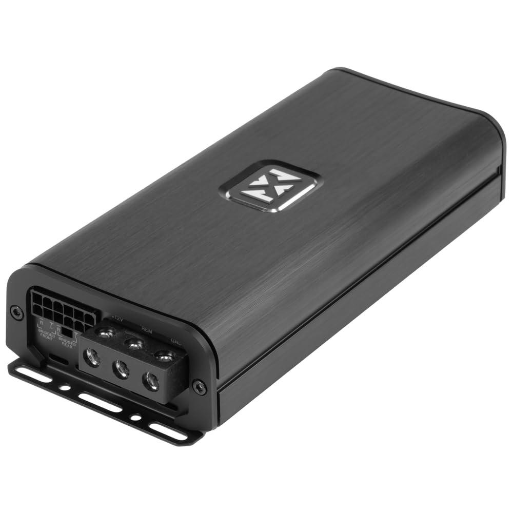 NVX NVX VADM5v2 1500W Peak (750W RMS) V-Series Micro Full-Range Class D Compact 5-Channel Car/Marine/Powersports Amplifier with Remote Bass Knob