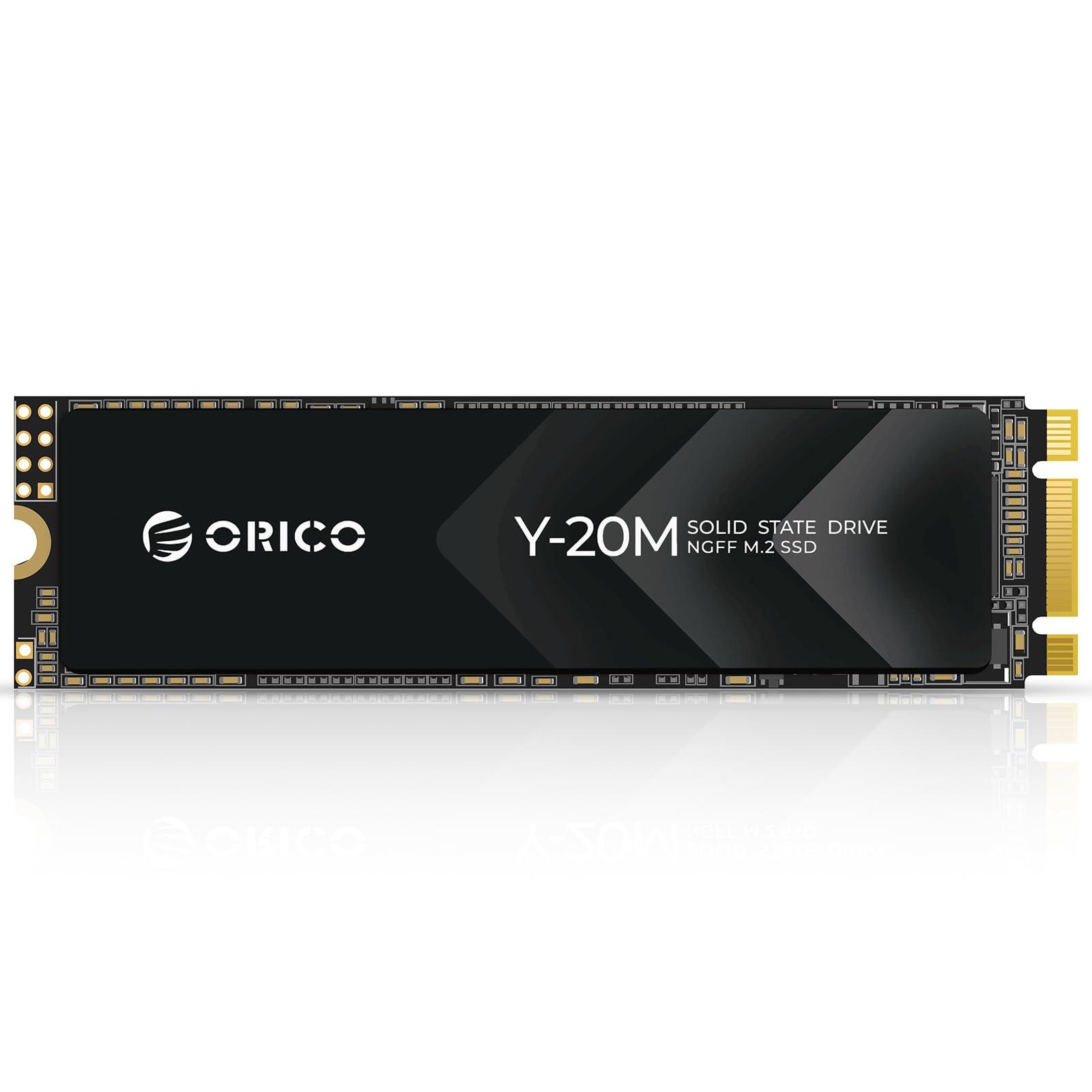 ORICO ORICO M.2 2280 SATA SSD, 512GB Internal M.2 SSD with B+M Key for Desktop/Laptop, SATA III 6Gbps NGFF Solid State Drive Low Power Consumption with 3-Year After Sale Service - Y20M