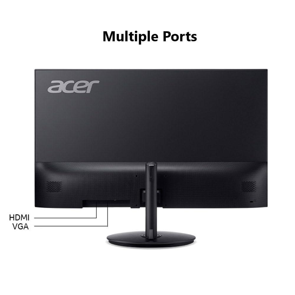acer Acer SH242Y G0bih 23.8" IPS Full HD (1920 x 1080) Ultra-Thin Gaming Office Monitor | Adaptive-Sync Support (FreeSync Compatible) | Up to 120Hz Refresh | 1ms (VRB) | Adjustable Stand | HDMI & VGA Ports
