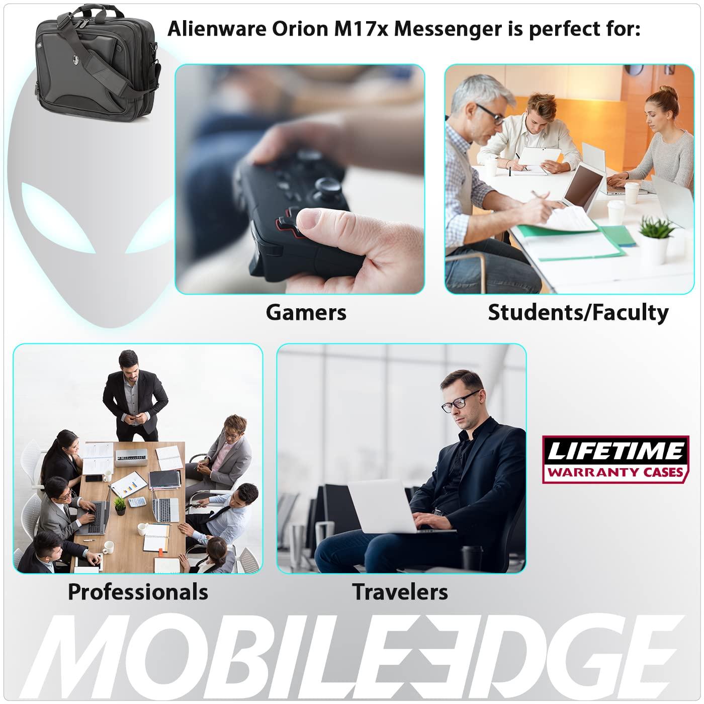 Mobile Edge Mobile Edge Orion 2.0 Messenger Bag, Specifically Designed for Alienware Gaming Laptops 17\" - Checkpoint Friendly, ME-AWMC2.0