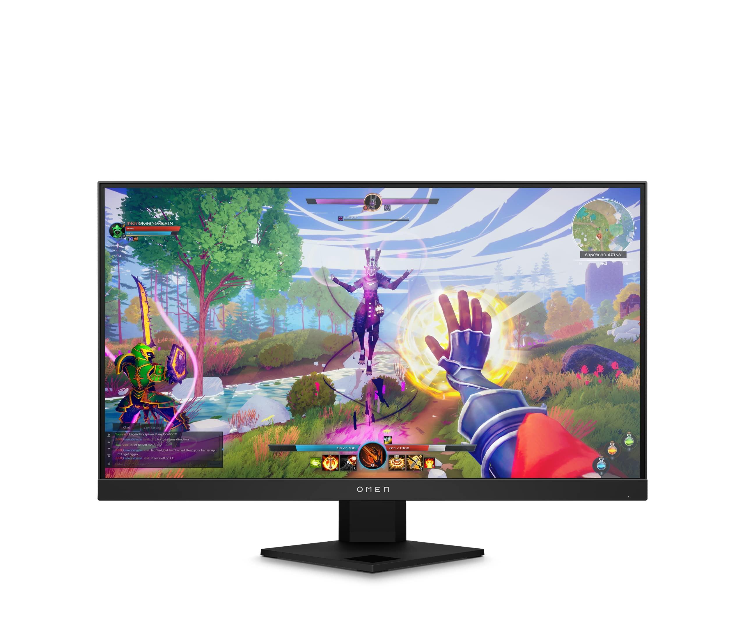 OMEN OMEN 25i Gaming Monitor, 1080p IPS FHD Display, 165Hz with 1ms Response Time, VESA HDR 400, NVIDIA G-SYNC Compatible, AMD FreeSync Premium Pro, VESA Mounting, Console Compatible, Eyesafe Screen