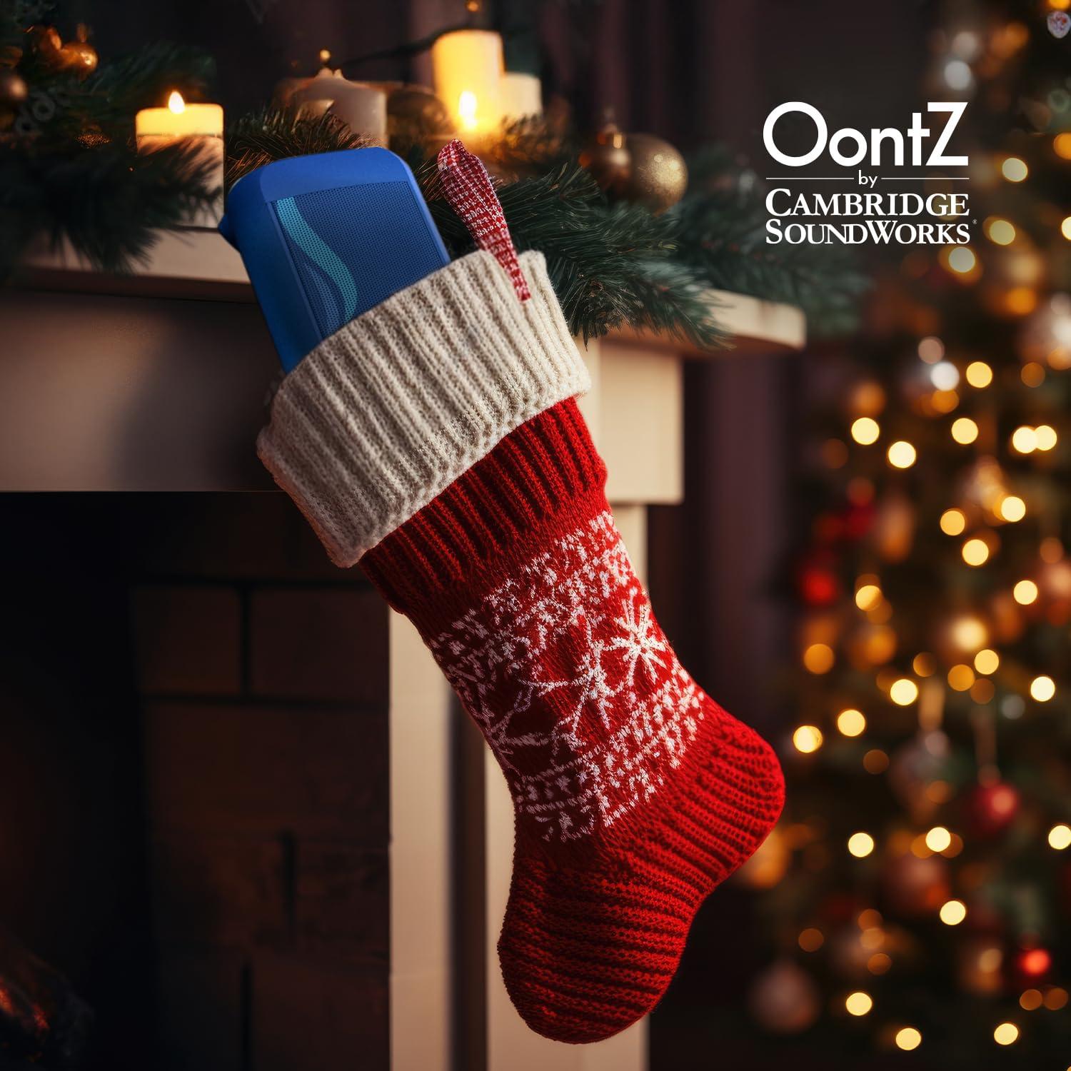 Cambridge Soundworks OontZ Ultra Portable Bluetooth Speaker 5.0 - IPX7 Waterproof, 14W Enhanced Sound, 20-Hr Battery, 100ft Range, Deep Bass and Clear Audio, Durable Shower Speaker for Pool or Beach (SUP Edition, Blue)