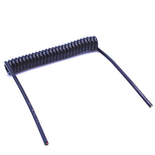 QiANGRENSD Electrical wire Spring Telescopic Spiral Cable Spring Spiral Cable 4 Core Spring Telescopic Stretchable Extension Wire Wire Spiral Cable 24AWG0.2mm /20AWG0.5mm /17AWG1.0mm /14AWG2.0mm(2.5 Meters,24AWG
