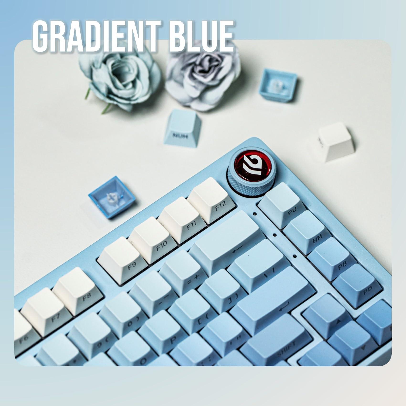 EPOMAKER EPOMAKER x Aula F75 Gasket Mechanical Keyboard+Sky Blue Double-Shot Side-Printed PBT Keycap Set