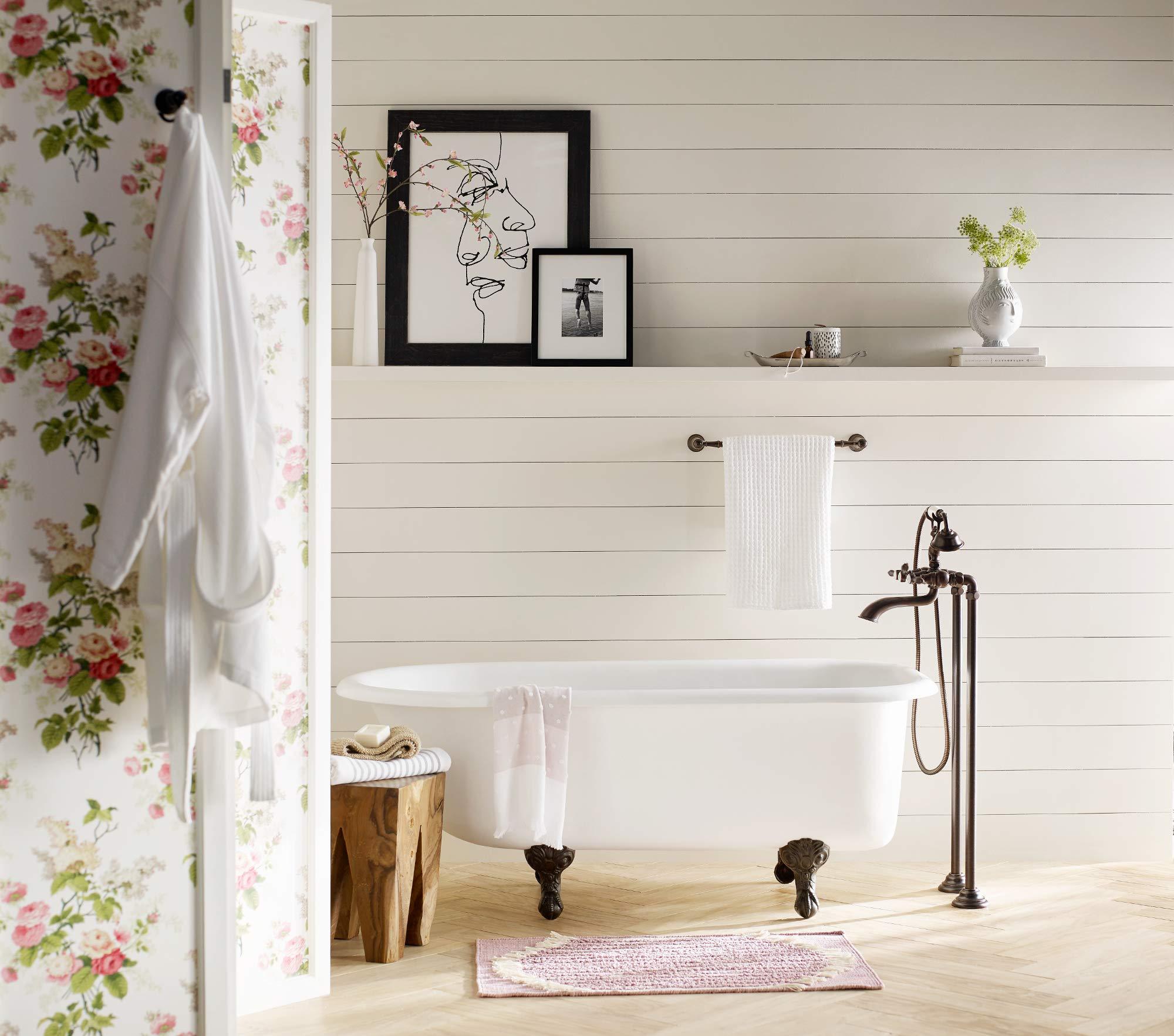 Moen Moen TS50210 Freestanding Floor Mount Tub Filler Double Riser Floor Joist Concrete Mounting Kit