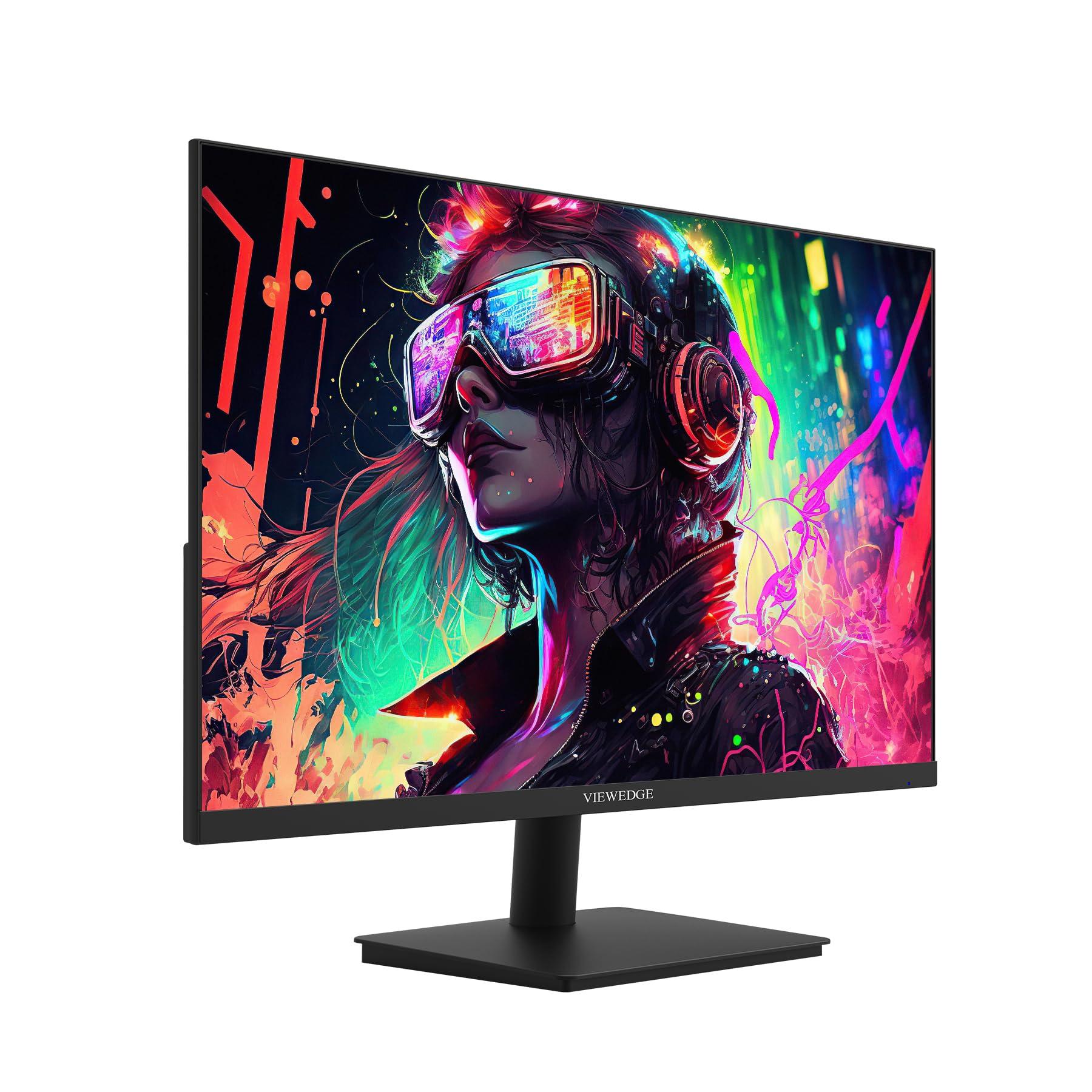 Viewedge Viewedge Gaming Monitor 27 inch 180hz (Supports 144hz/165hz) 1ms, 110% sRGB with HDR 10 | 1080p Monitor IPS Screen, DP HDMI Monitor, Built-in Speakers, Support Freesync and Wall Mount
