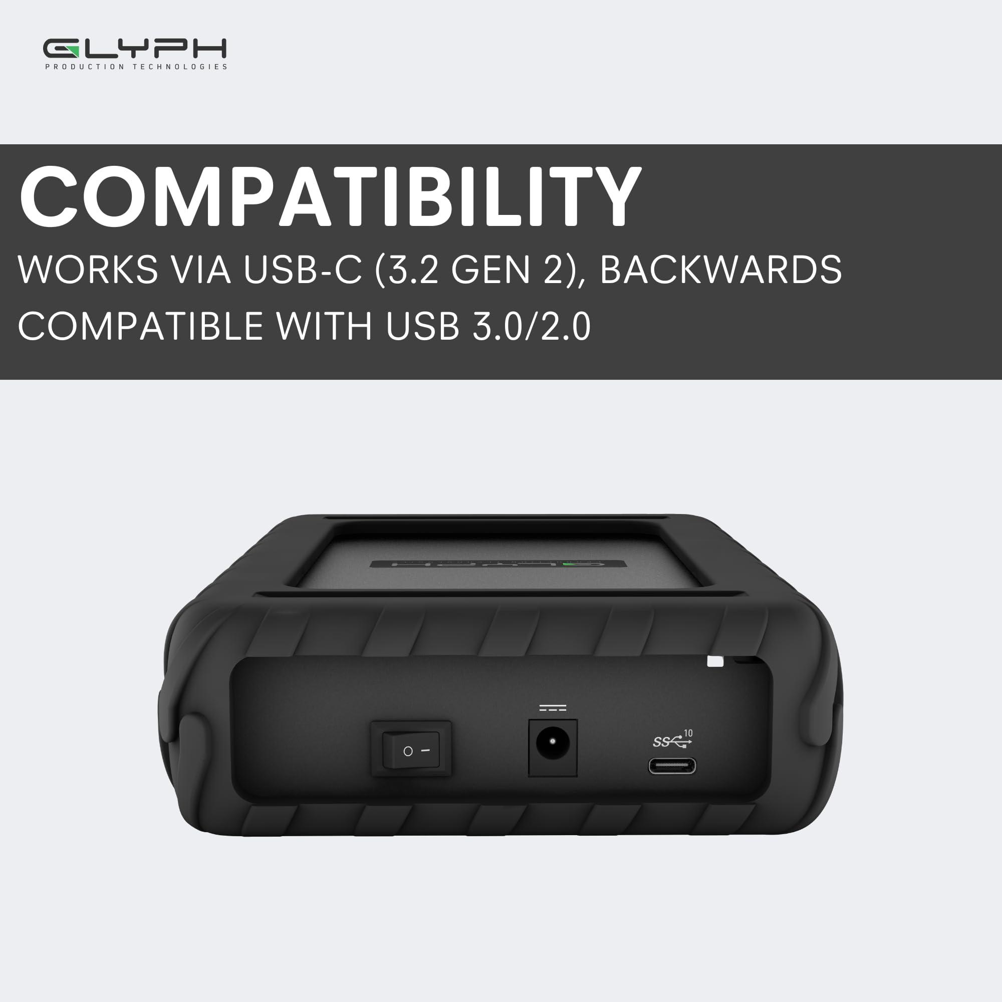 Glyph Production Technologies Glyph BlackBox Pro External Hard Drive 7200 RPM, USB-C (3.1,Gen2) (16TB)