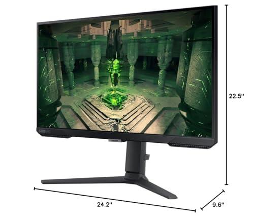 SAMSUNG SAMSUNG 27" Odyssey G4 Series FHD Gaming Monitor, IPS, 240Hz, 1ms, G-Sync Compatible, AMD FreeSync Premium, Ultrawide Game View, HDR 10, DisplayPort, HDMI, Black, with MTC HDMI Cable