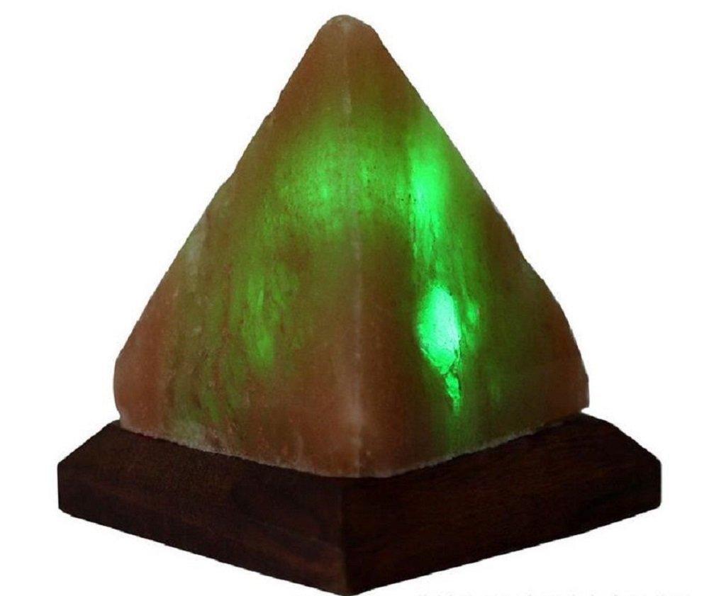 weget weget Himalayan Salt lamp Pyramid USB Multi-Colour Desk lamp