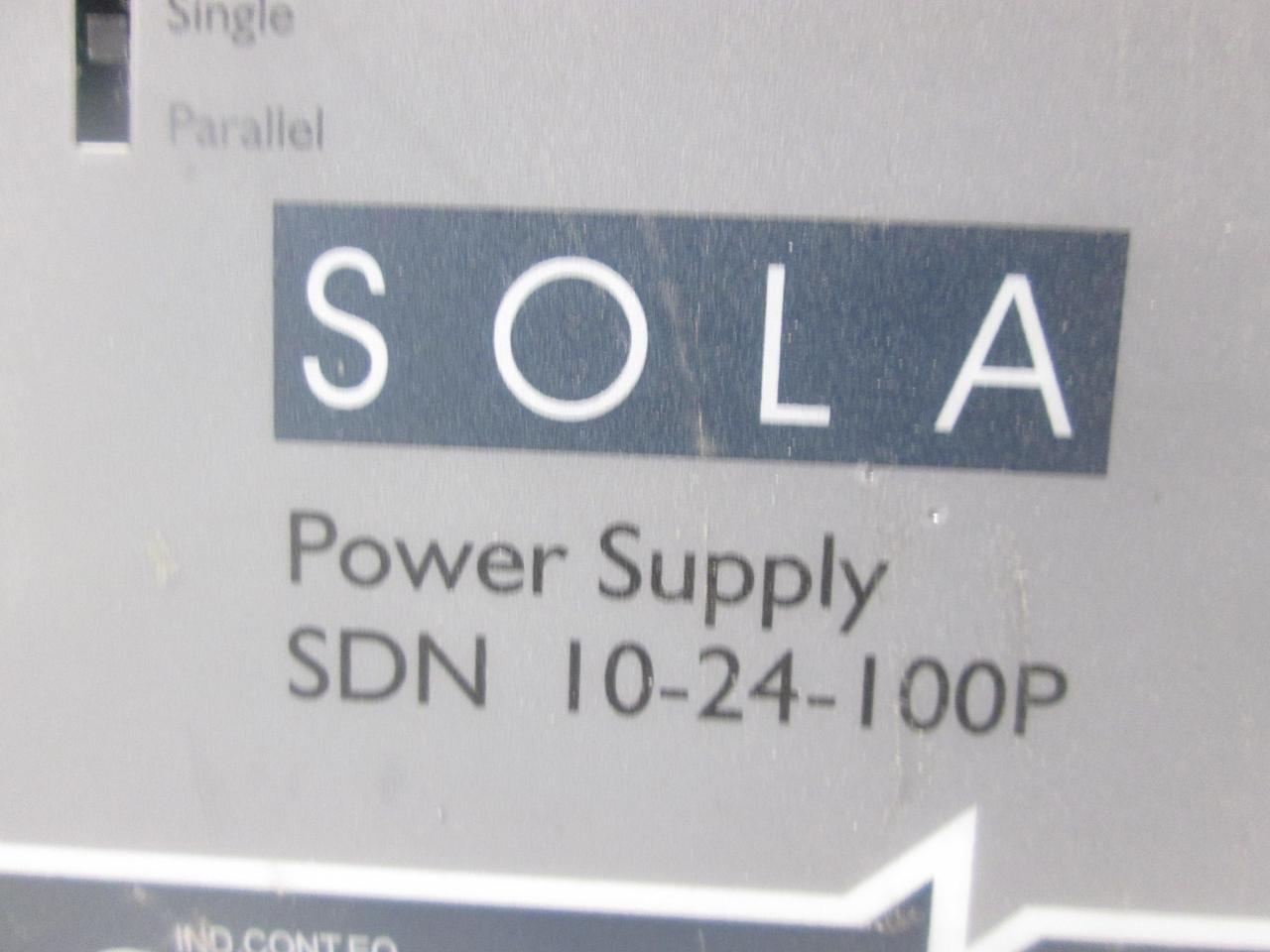 Sola SOLA-HD SDN10-24-100P Power Supply; 24VDC@10A; 115/230VAC In; Enclosed; DIN Rail; Industrial; SDN Series