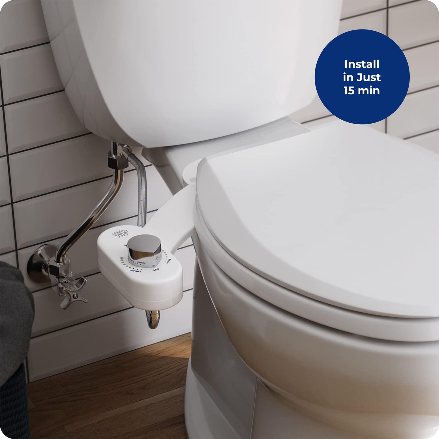 Squatty Potty Squatty Potty Refresh-it Dual Stream Fresh Water Bidet Toilet Seat Attachment Non Electric