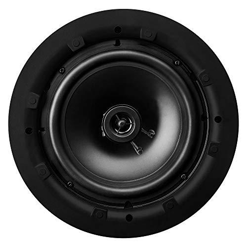 OSD Audio OSD 8" in Ceiling Speaker Pair 120W, Trimless Magnetic Grille, Pivoting Tweeter, Paintable Grille ACE800