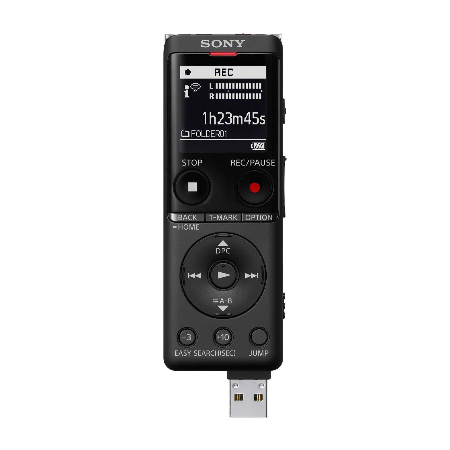 Sony Sony ICD-UX570 Digital Voice Recorder, ICDUX570BLK, usb