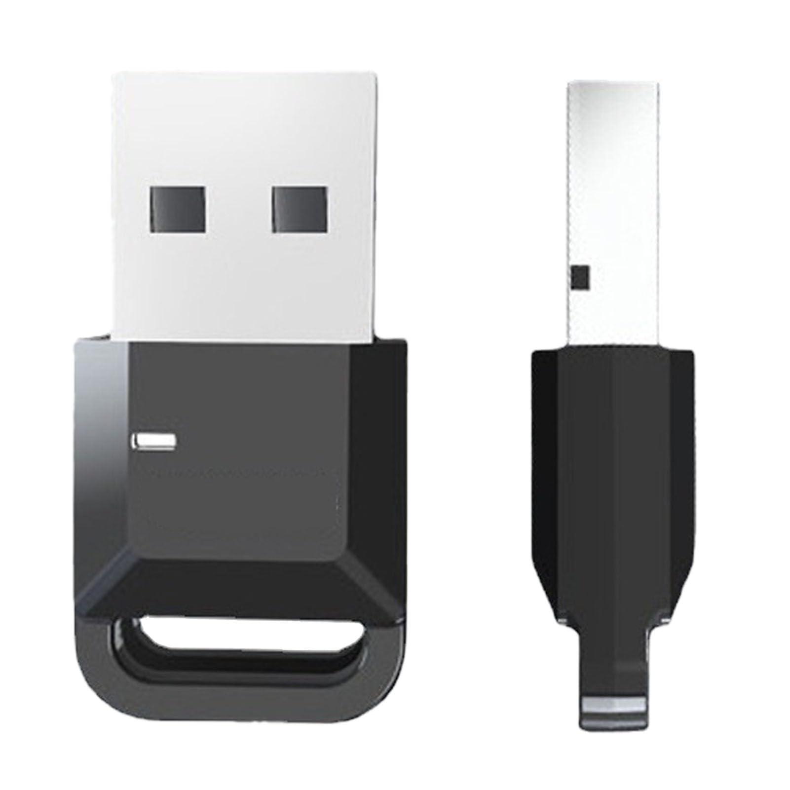 Yunir Bluetooth 5.0 USB Adapter for PC,40Mbps Transmitter Replacement Micro USB for Headphone Speaker Mouse Keyboard Connection,Plug and Play