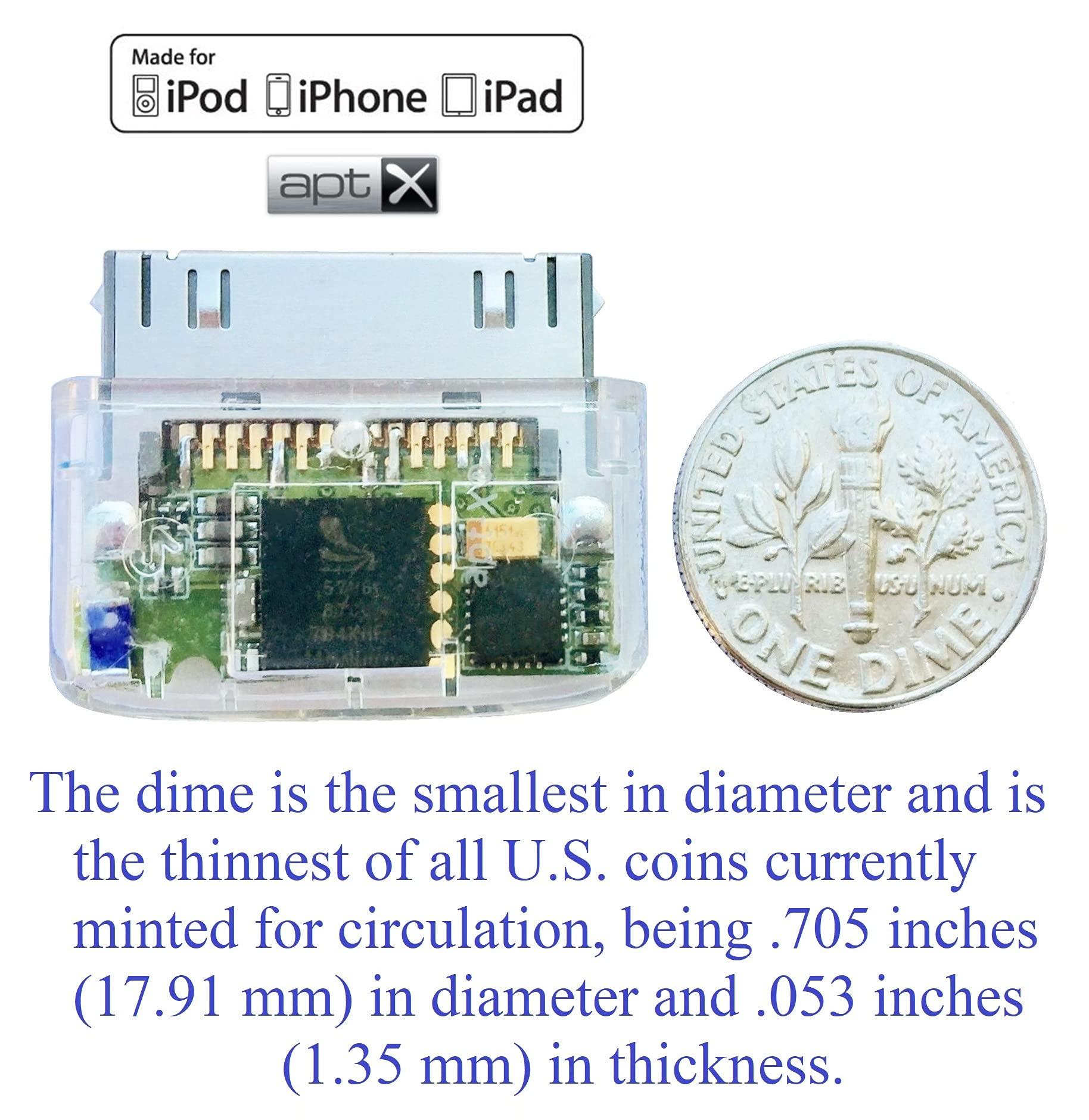 KOKKIA KOKKIA i10s + aptX (Clear, Collector’s Version) : Tiny Bluetooth Stereo Transmitter. Compatible with Apple iPod,iPhone,iPad. Delivers Cleaner Audio with Reduced Latency for aptX Receivers.