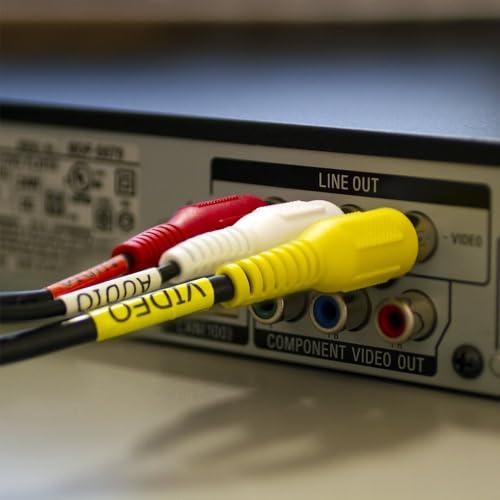 Cmple Cmple - Audio Video RCA Cables 6ft A/V Composite RCA Video Cable 3-RCA AV Cord, Video Cable for DVD Player, VHS Player, HDTV