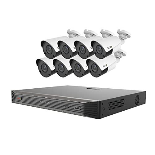 REVO America REVO America Ultra True 4K 16CH. 3TB HDD Ip NVR Video Surveillance System, 8 x 4K Bullet Fixed Lens Bullet Cameras Indoor/Outdoor - Remote Access Via Smart Phone, Tablet, PC & MAC