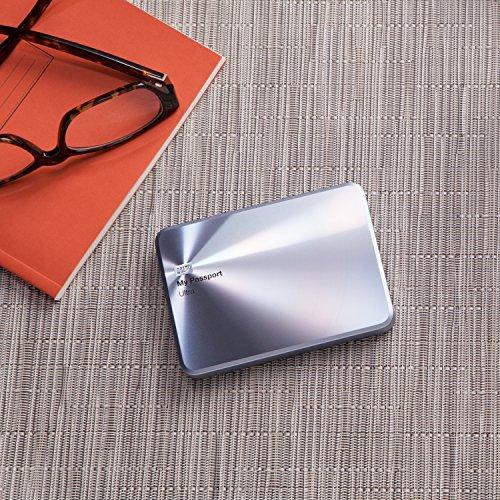 Western Digital WD 1TB Silver My Passport Ultra Metal Edition Portable External Hard Drive - USB 3.0 - WDBTYH0010BSL-NESN