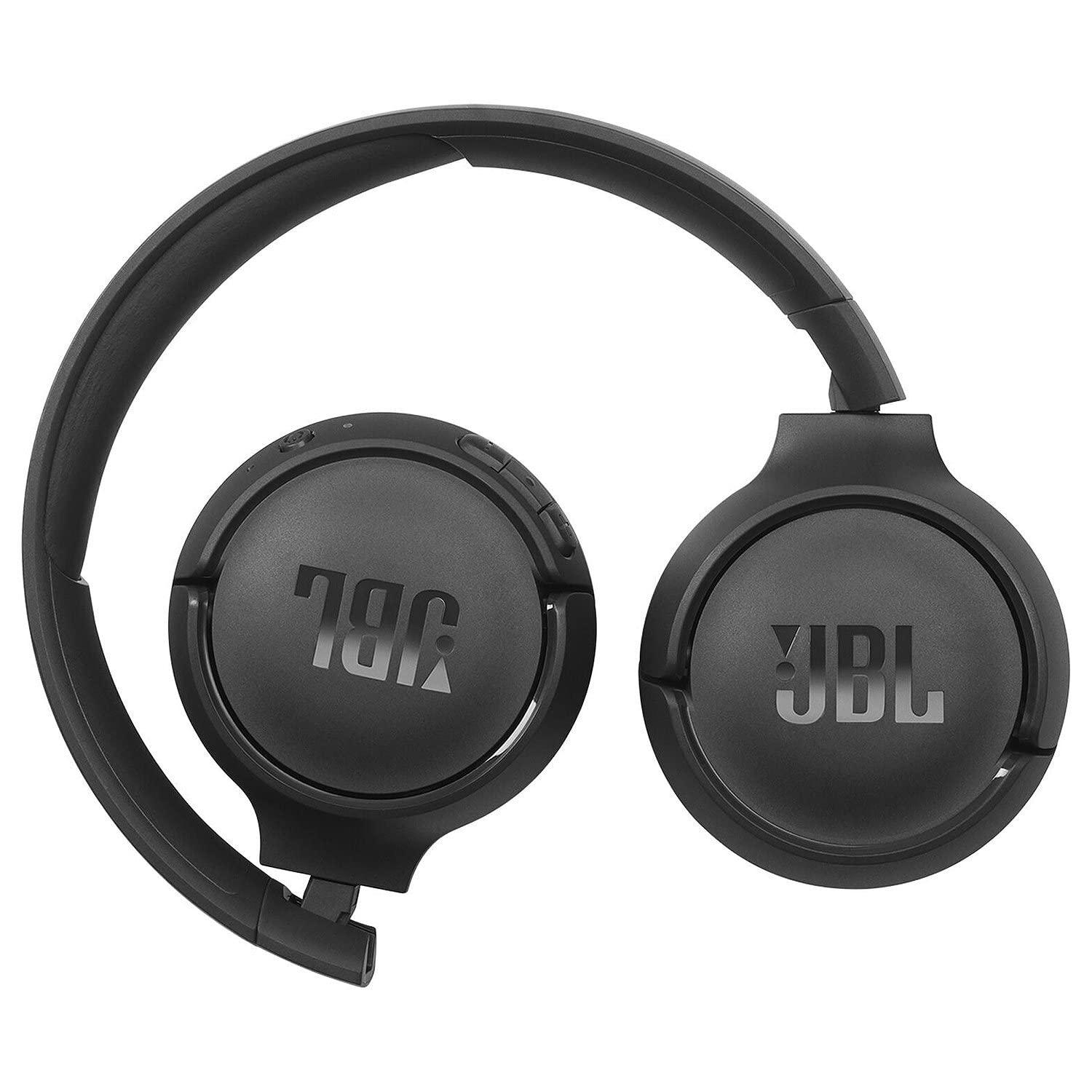 JBL JBL Tune 570BT On-Ear Wireless Bluetooth Headphones with Pure Bass Stereo Sound, Includes Cleaning Cloth - Black(JBLT570BTBLKAM-CC)
