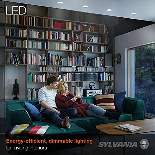 LEDVANCE SYLVANIA LED Flood BR30 Light Bulb, 65W=9W, 10 Year, Medium Base, 650 Lumens, Dimmable, 5000K, Daylight - 2 Pack (73956)