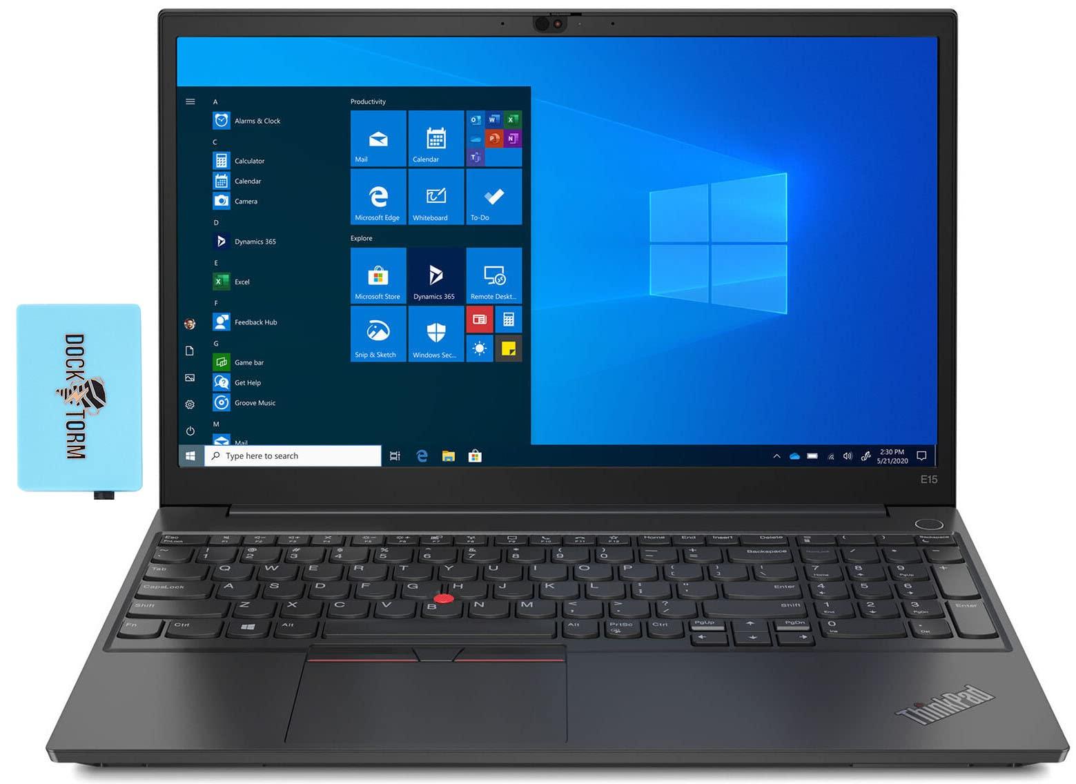 Lenovo Lenovo ThinkPad E15 Gen 2 15.6" 60Hz Full HD Home & Business Laptop (Intel i5-1135G7 4-Core, 8GB RAM, 1TB SSD, Intel Iris Xe, WiFi 6, Bluetooth 5.0, Webcam, Win 11 Pro) with Hub