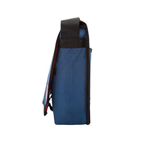 Manhattan Portage Manhattan Portage Deluxe Computer Bag 13 Inch Padded Laptop Sleeve Spacious Compartment Attach To Rolling Luggage Water Resistant Cordura (Navy)