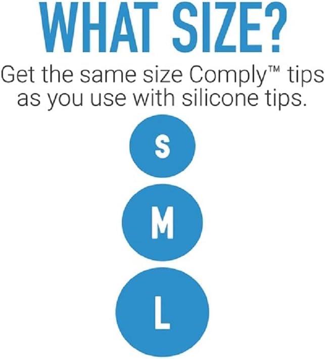 COMPLY Comply Memory Foam Replacement Ear Tips for Shure Earphones | Superior Noise Isolation, Ultimate Comfort, Secure Fit | Black, Medium (3 Pairs)