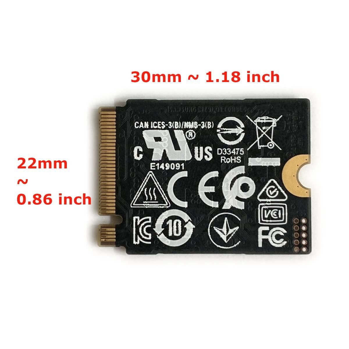 SAMSUNG SAMSUNG 1TB SSD M.2 2230 30mm PM991a NVMe PCIe Gen3 x4 MZ9LQ1T0HBLB Solid State Drive for Surface Pro Steam Deck Dell HP Lenovo Laptop Ultrabook Tablet