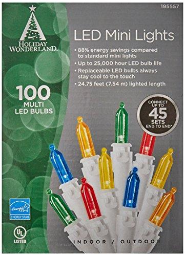 NOMA/INMLITEN-IMPORT NOMA/INMLITEN-IMPORT 40847-88A 0 100 Count, Multi LED Traditional Mini Bulb Light Set3 Spacing