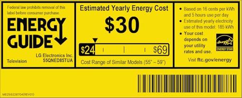 LG LG 55-Inch Class QNED85T Series LED Smart TV 4K Processor Flat Screen with Magic Remote AI-Powered with Alexa Built-in (55QNED85TUA, 2024)