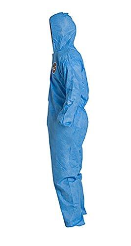 DuPont DuPont ProShield 10 PB127S Disposable Protective Coverall with Standard Fit Hood, Elastic Cuff and Ankles, Blue, Medium (Pack of 25)