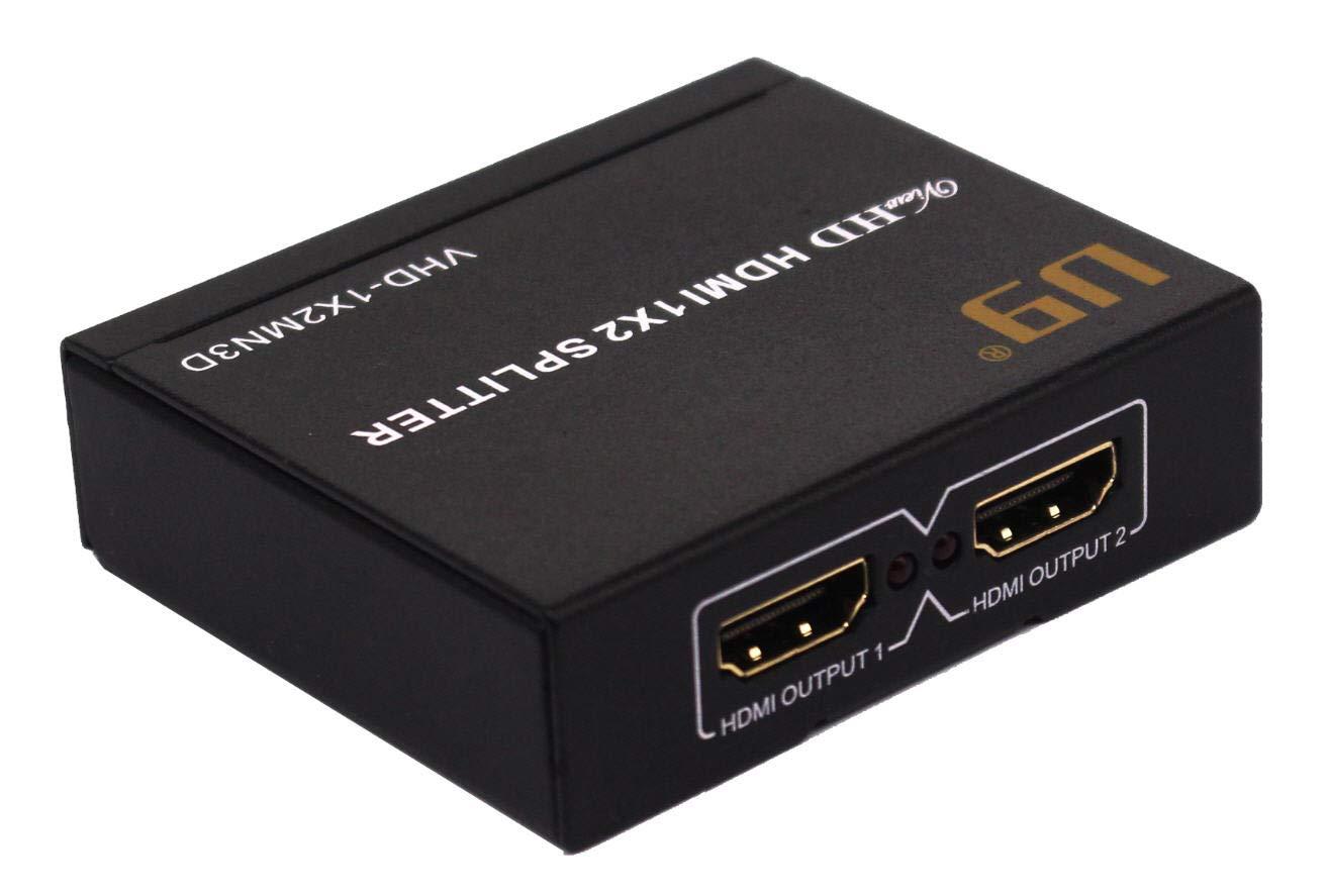 u9 U9 ViewHD 2 Port 1x2 Powered HDMI 1 in 2 Out Mini Splitter for 1080P & 3D | Model: VHD-1X2MN3D